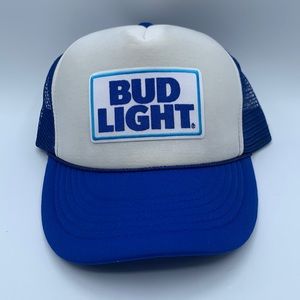 Bud Light Blue Trucker Hat